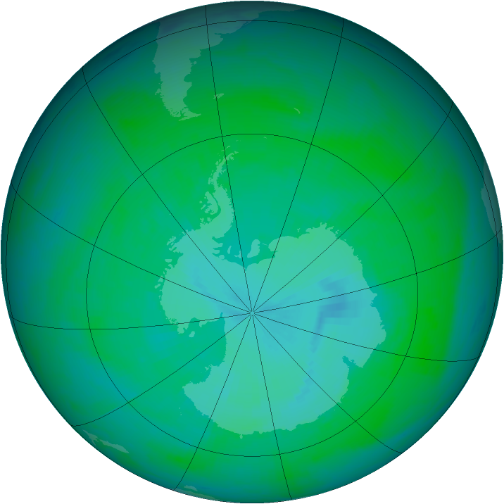 Ozone Map 2003-12-20